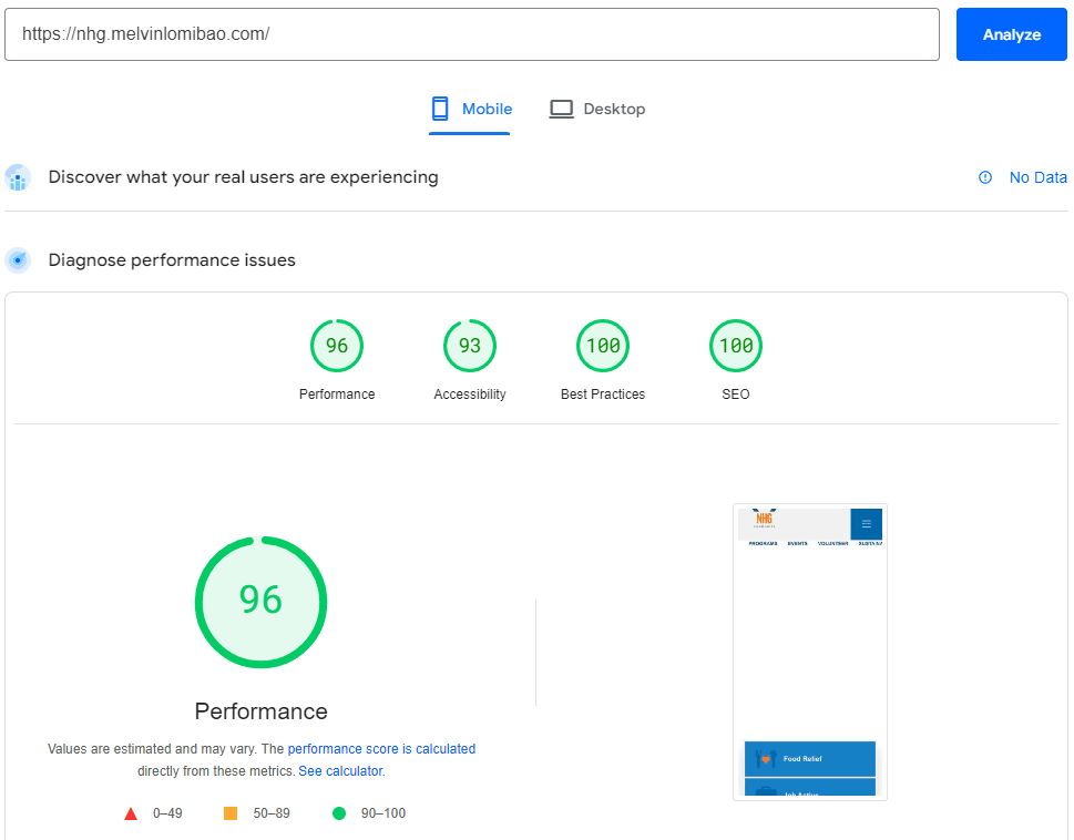 NHG Mobile Performance