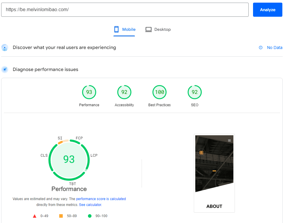 BE Mobile Performance
